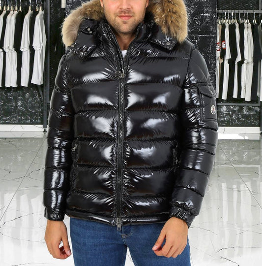 MONCLER PELLICCIA - NERO UOMO