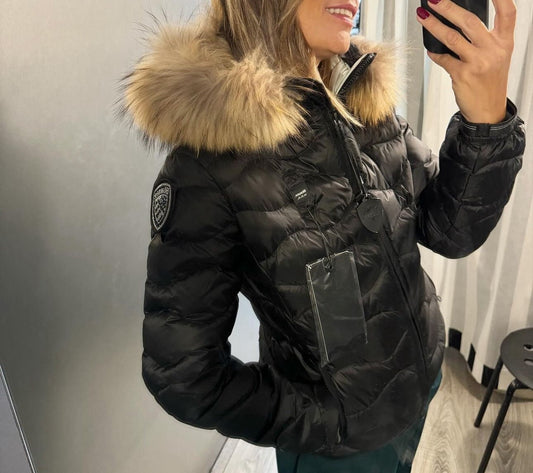 Blauer Donna - Nero con pelliccia