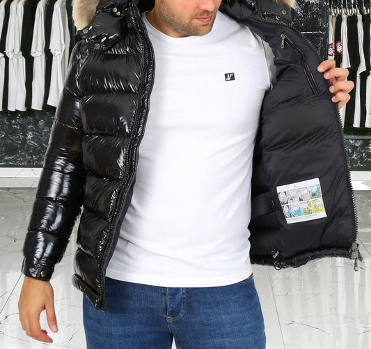 MONCLER PELLICCIA  - NERO UOMO