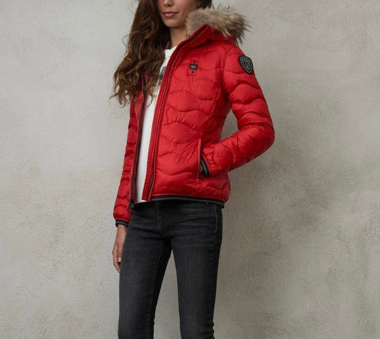 Blauer Donna - Rosso con pelliccia