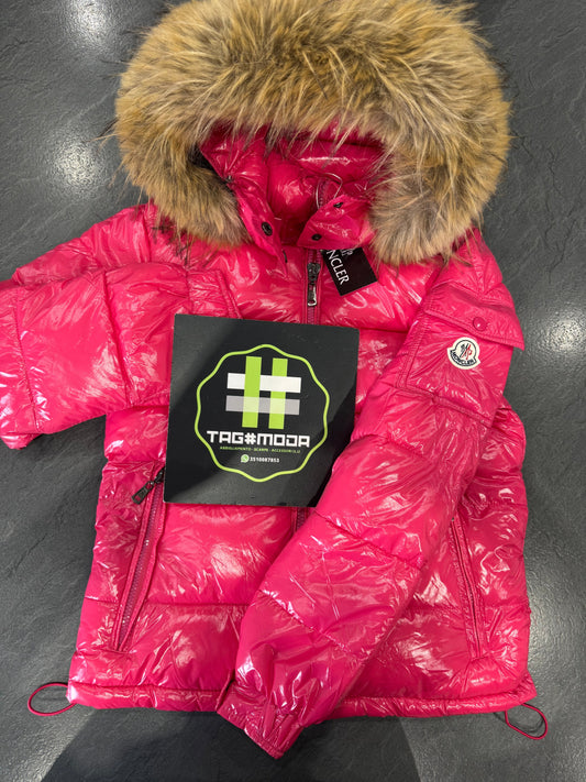 MONCLER ROSA CON PELLICCIA - DONNA