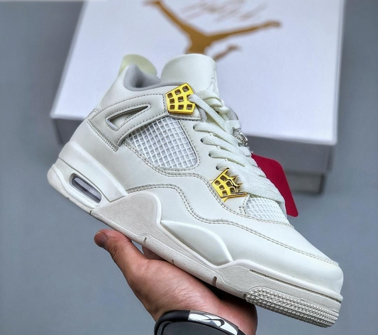 Air Jordan 4 - Retro "White & Gold"