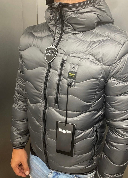 Blauer grigio uomo